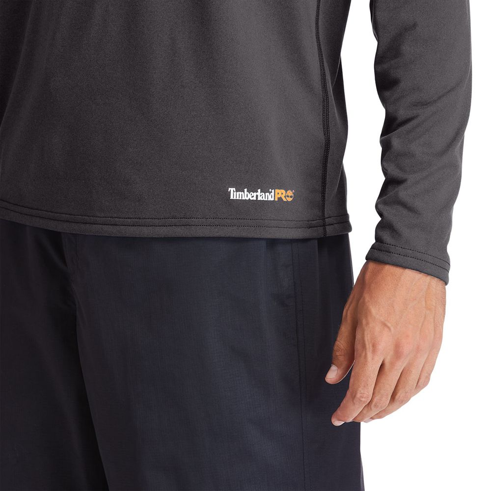 Timberland Mens T-Shirts PRO® Wicking Good Sport Long-Sleeve - Dark Grey - India SD4621750